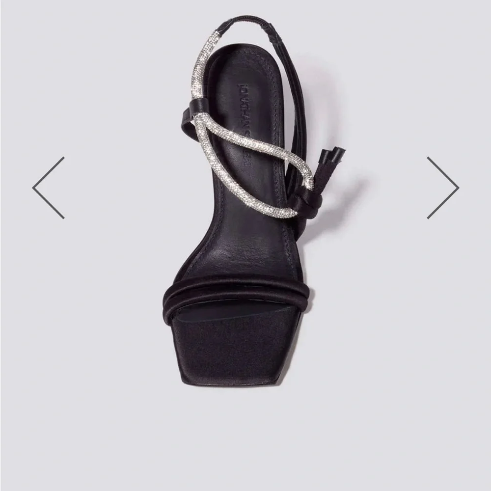 Jonathan Simkhai Cassie Strappy Crystal Sandal - Picture 3 of 6